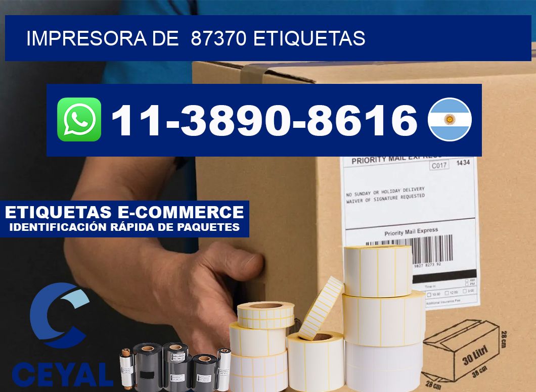 impresora de 87370 etiquetas