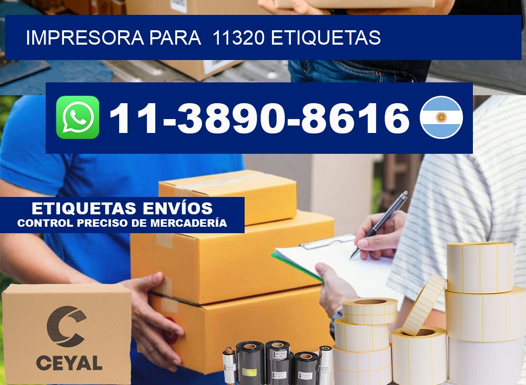 impresora para  11320 etiquetas