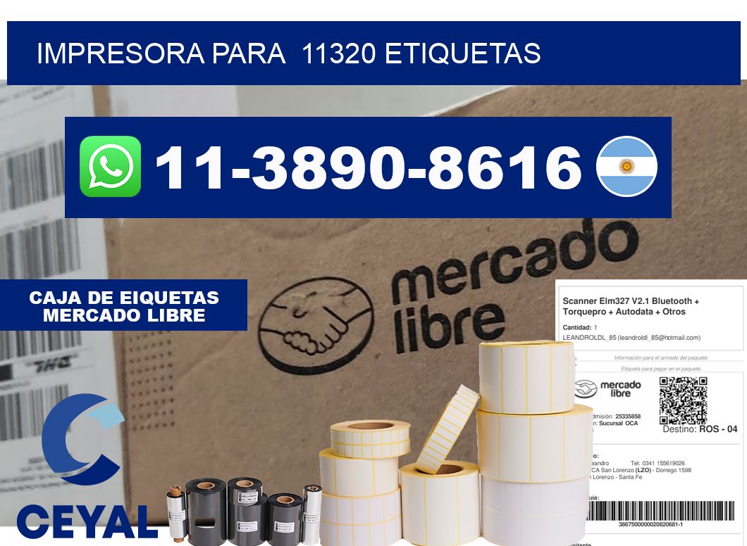 impresora para  11320 etiquetas