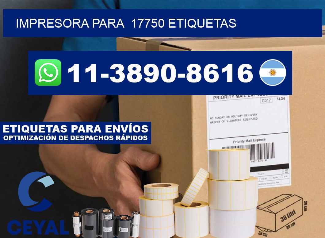 impresora para  17750 etiquetas