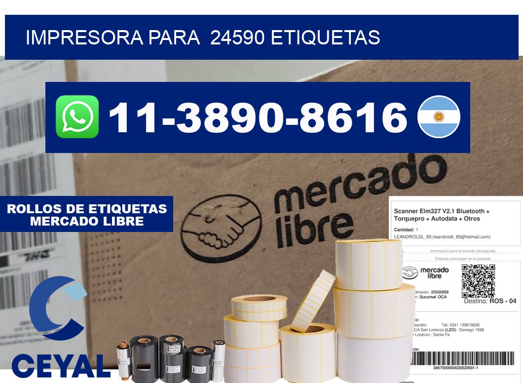 impresora para  24590 etiquetas