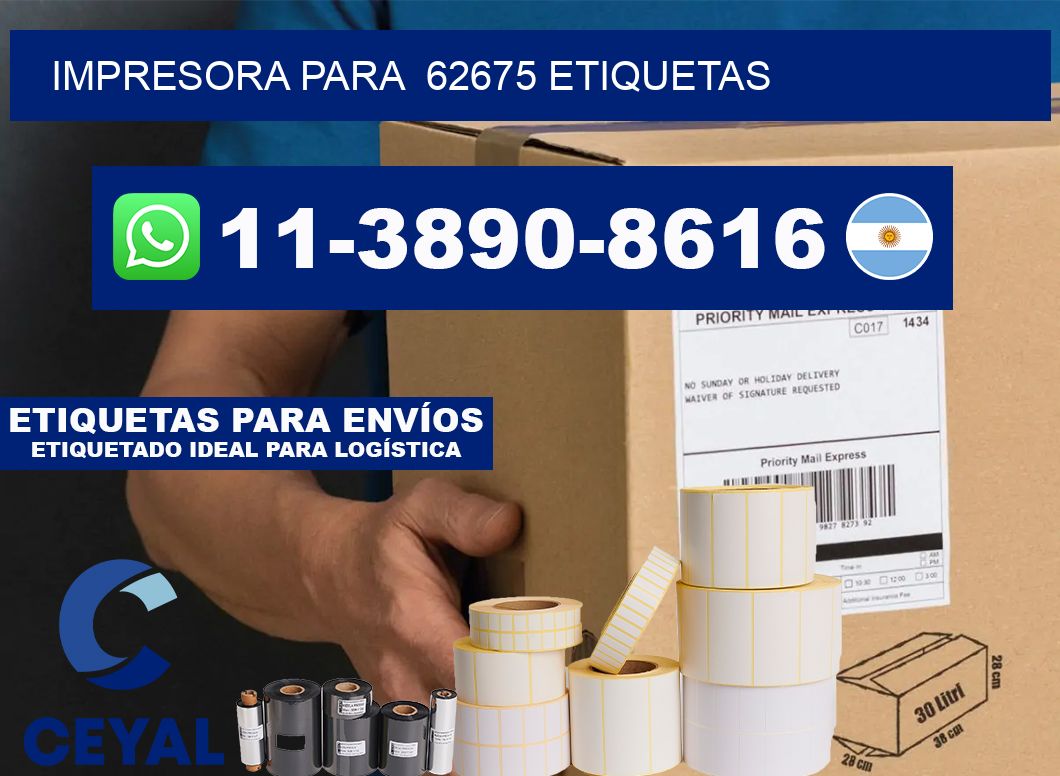 impresora para  62675 etiquetas