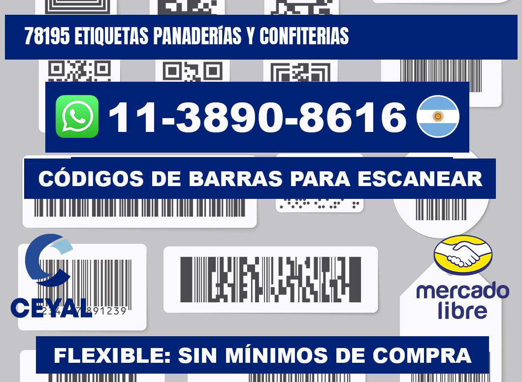 78195 etiquetas panaderías y confiterias