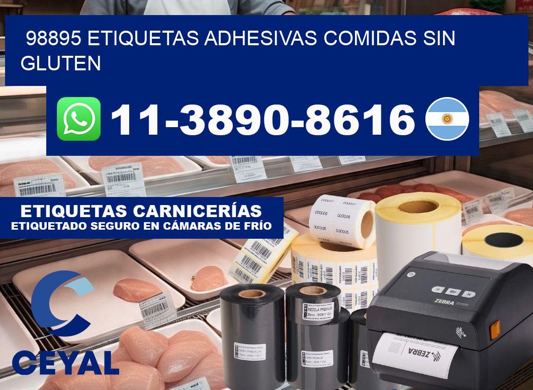 98895 etiquetas adhesivas comidas sin gluten