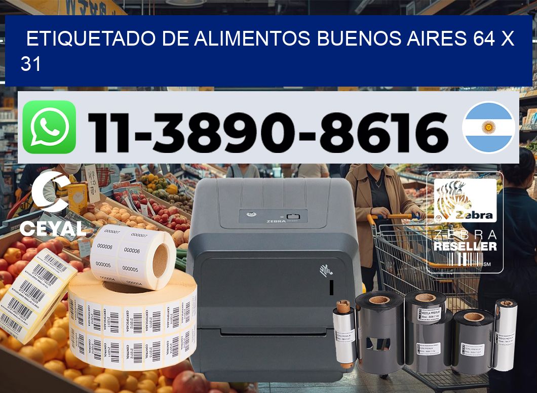 Etiquetado de alimentos buenos aires 64 x 31