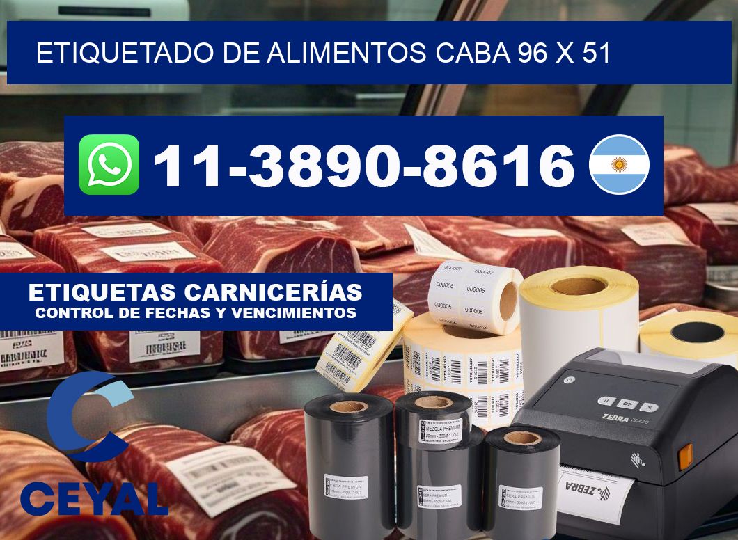 Etiquetado de alimentos caba 96 x 51