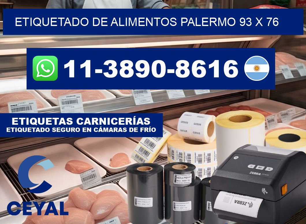 Etiquetado de alimentos palermo 93 x 76