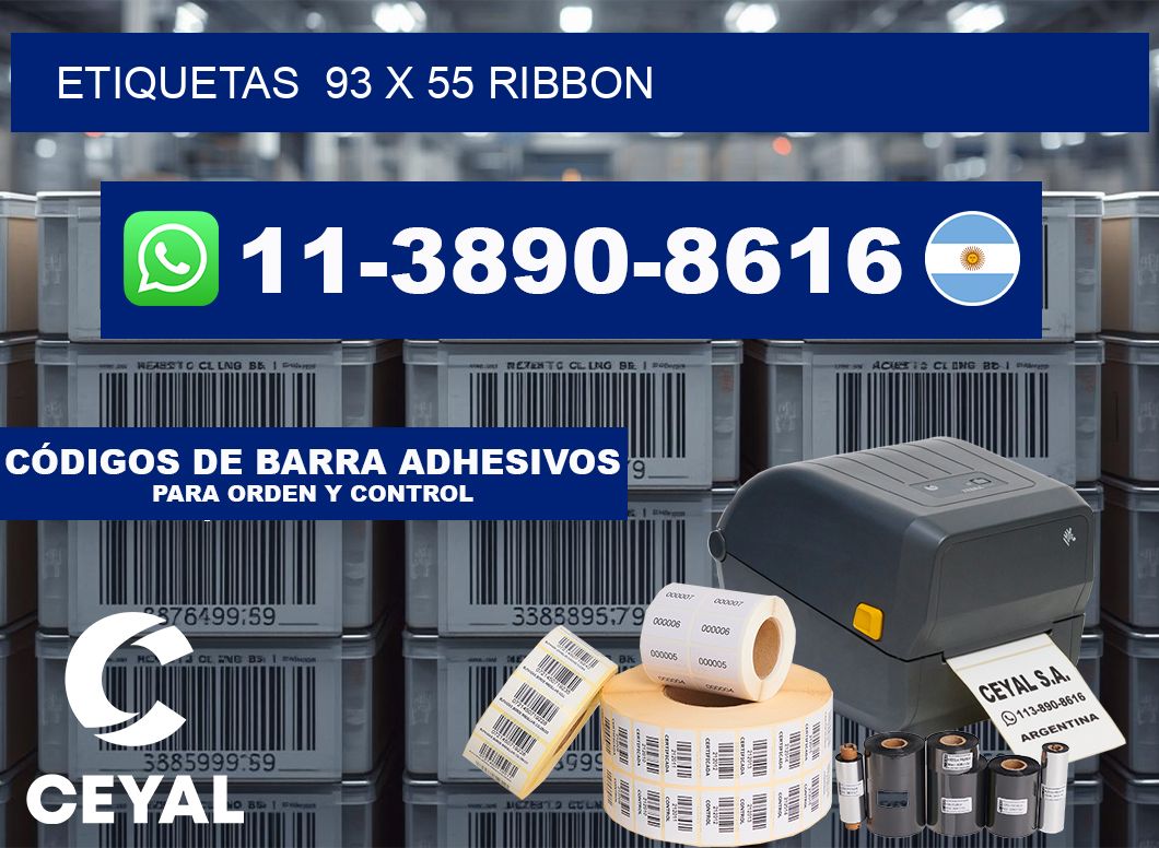 Etiquetas  93 x 55 ribbon
