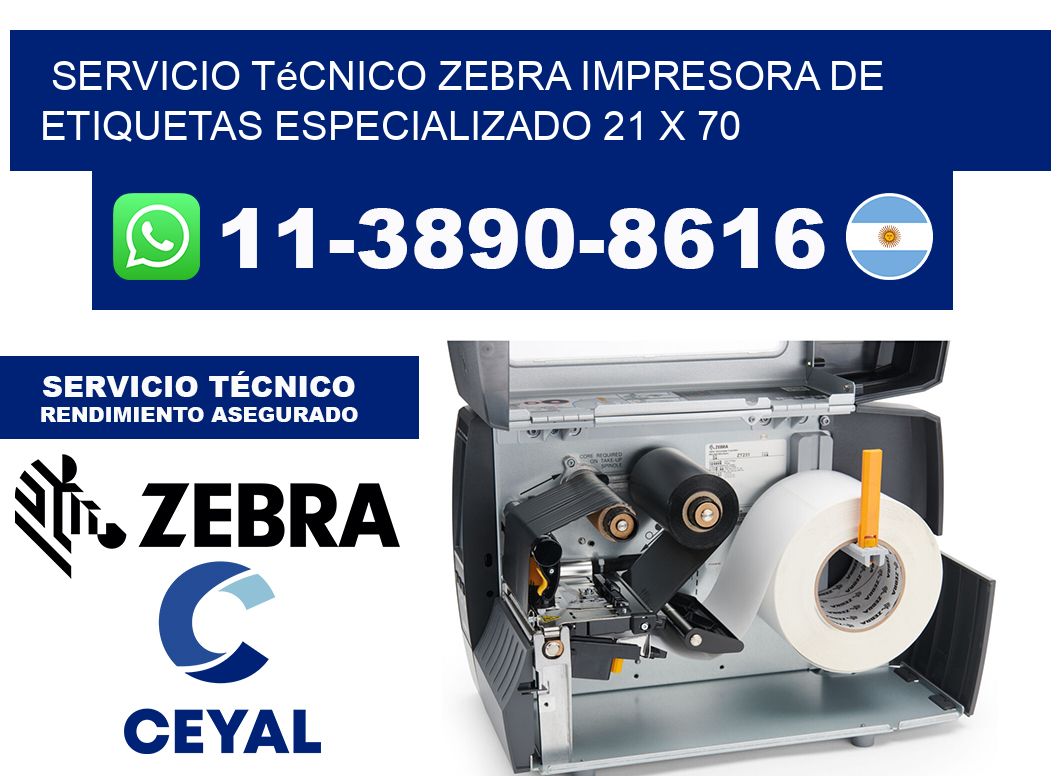 Servicio Técnico Zebra Impresora de Etiquetas Especializado 21 x 70