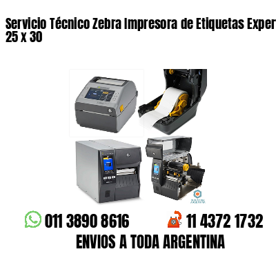 Servicio Técnico Zebra Impresora de Etiquetas Experto 25 x 30