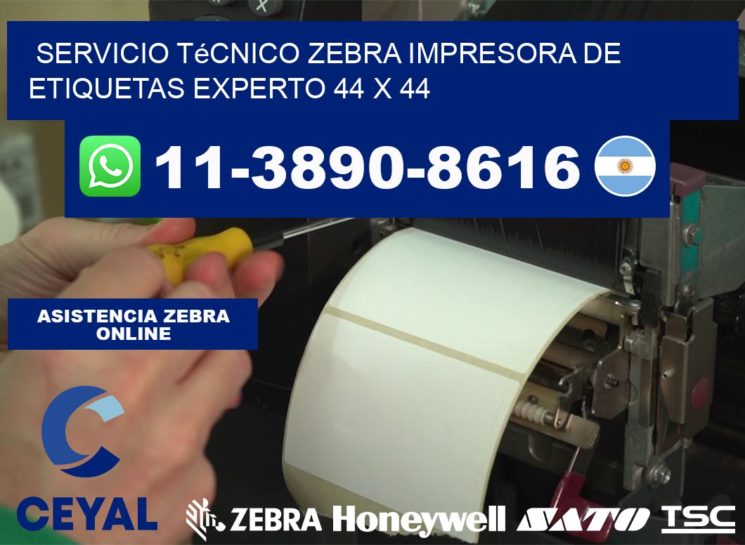 Servicio Técnico Zebra Impresora de Etiquetas Experto 44 x 44