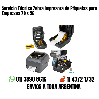 Servicio Técnico Zebra Impresora de Etiquetas para Empresas 70 x 56