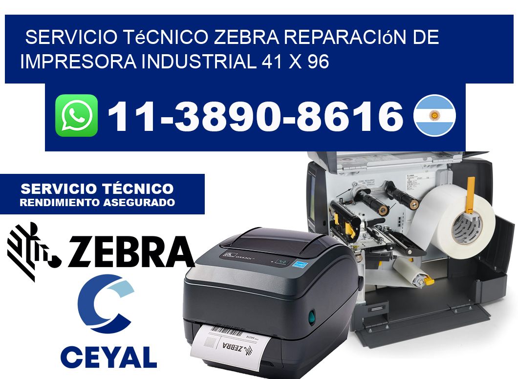 Servicio Técnico Zebra Reparación de Impresora Industrial 41 x 96