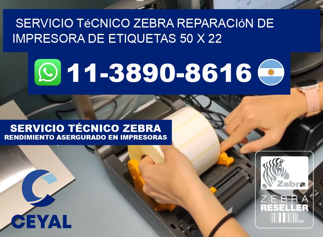 Servicio Técnico Zebra Reparación de Impresora de Etiquetas 50 x 22