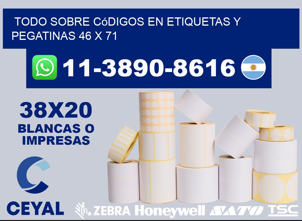 Todo sobre códigos en etiquetas y pegatinas 46 x 71