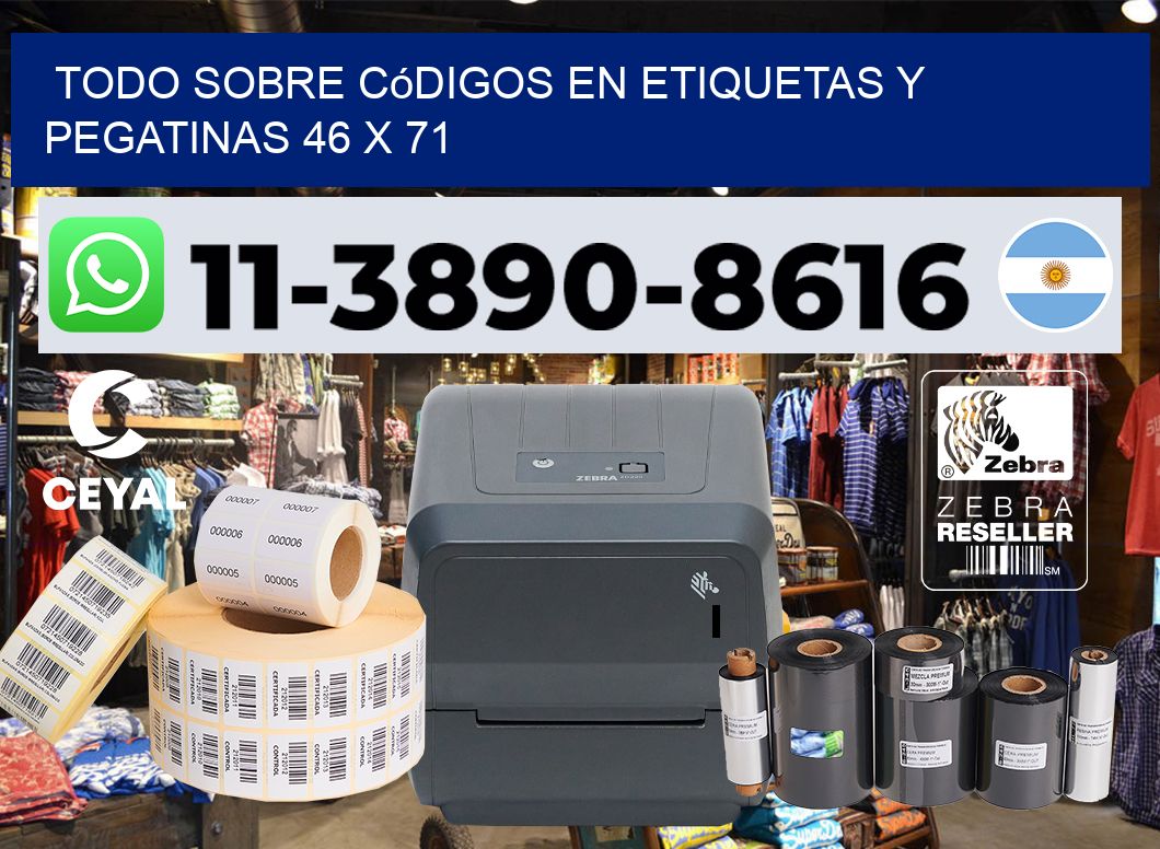 Todo sobre códigos en etiquetas y pegatinas 46 x 71