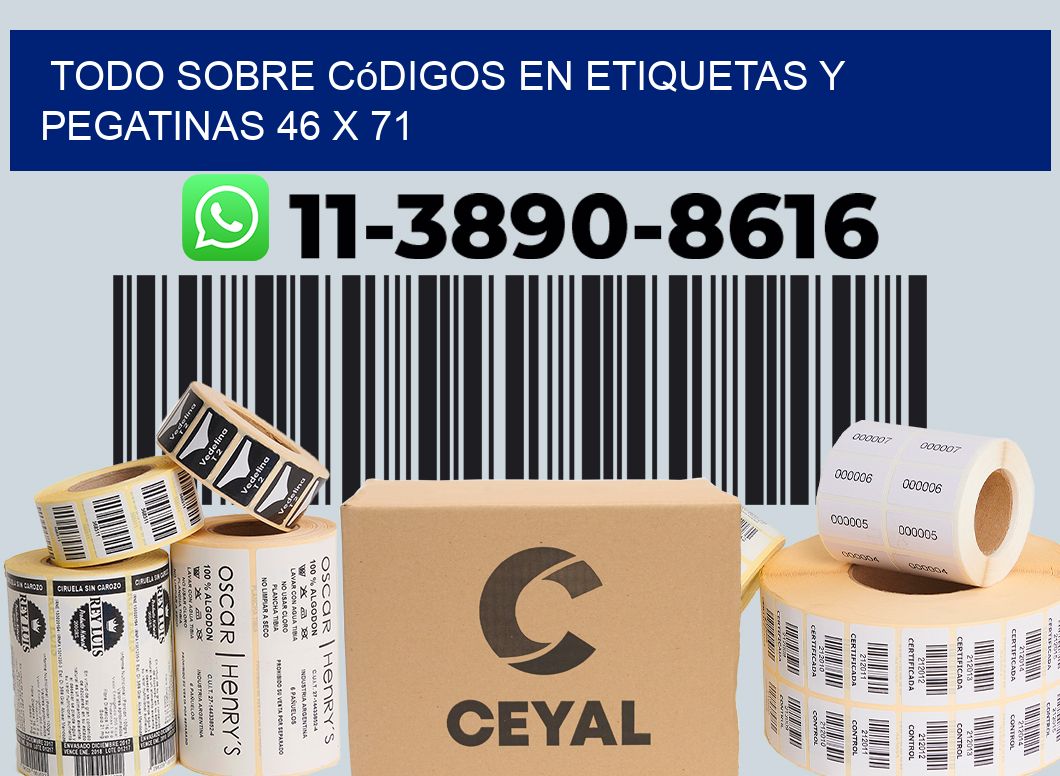 Todo sobre códigos en etiquetas y pegatinas 46 x 71