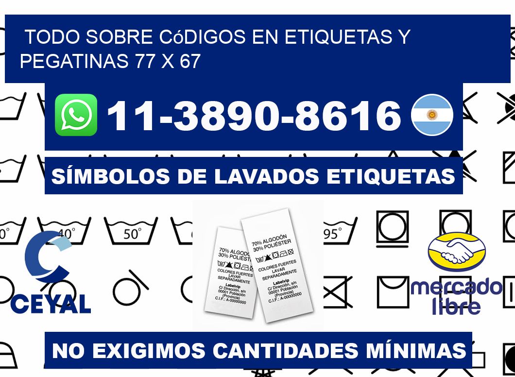 Todo sobre códigos en etiquetas y pegatinas 77 x 67