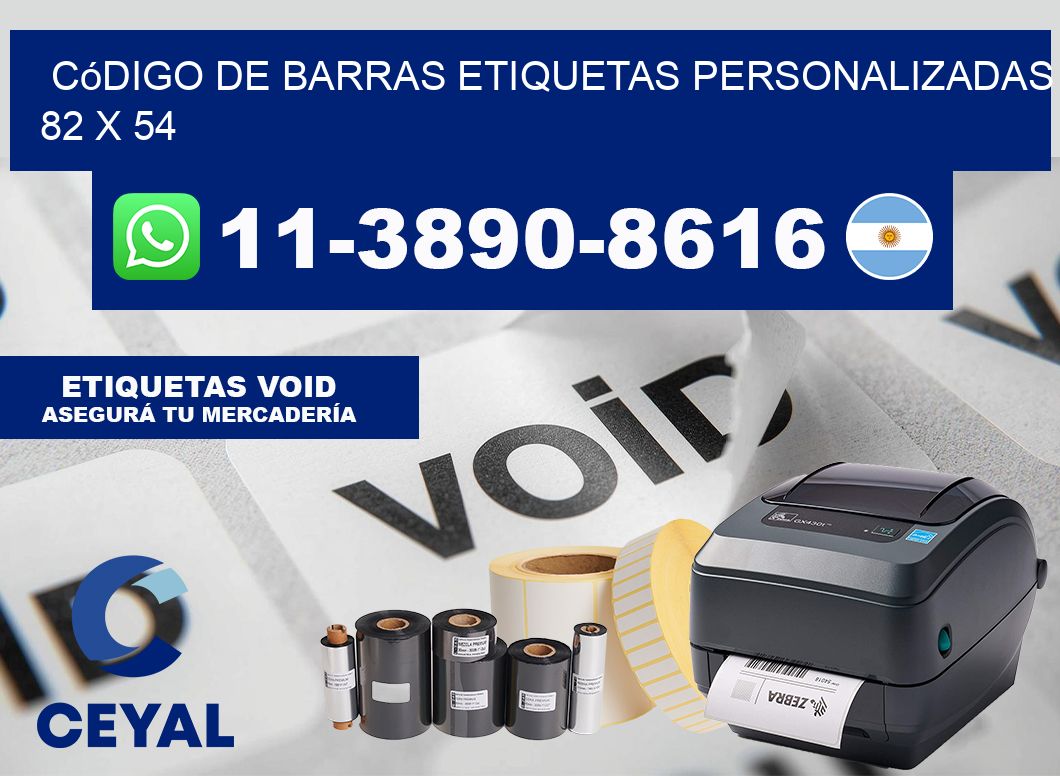 código de barras etiquetas personalizadas 82 x 54