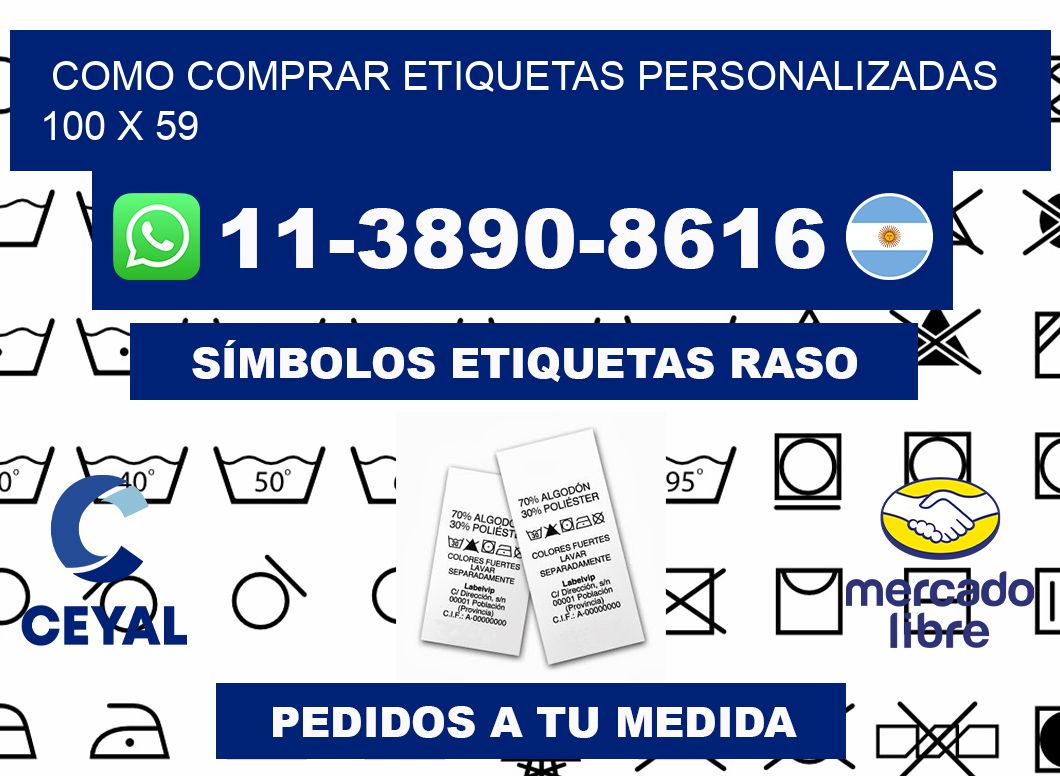 como comprar etiquetas personalizadas 100 x 59