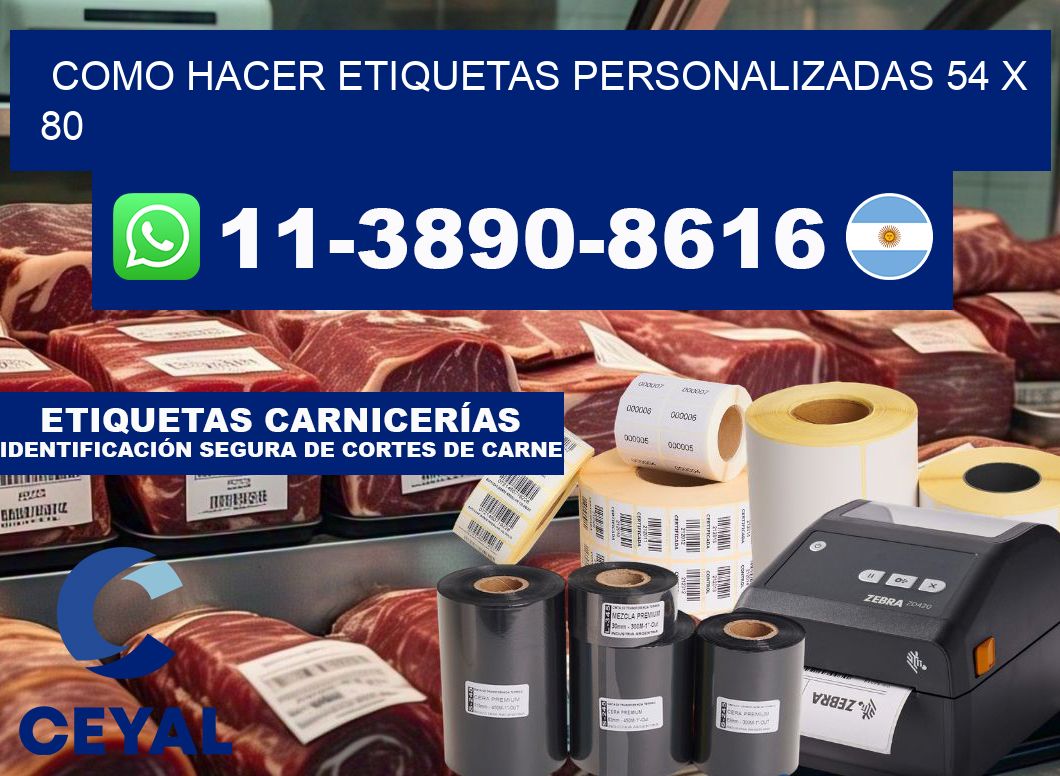 como hacer etiquetas personalizadas 54 x 80