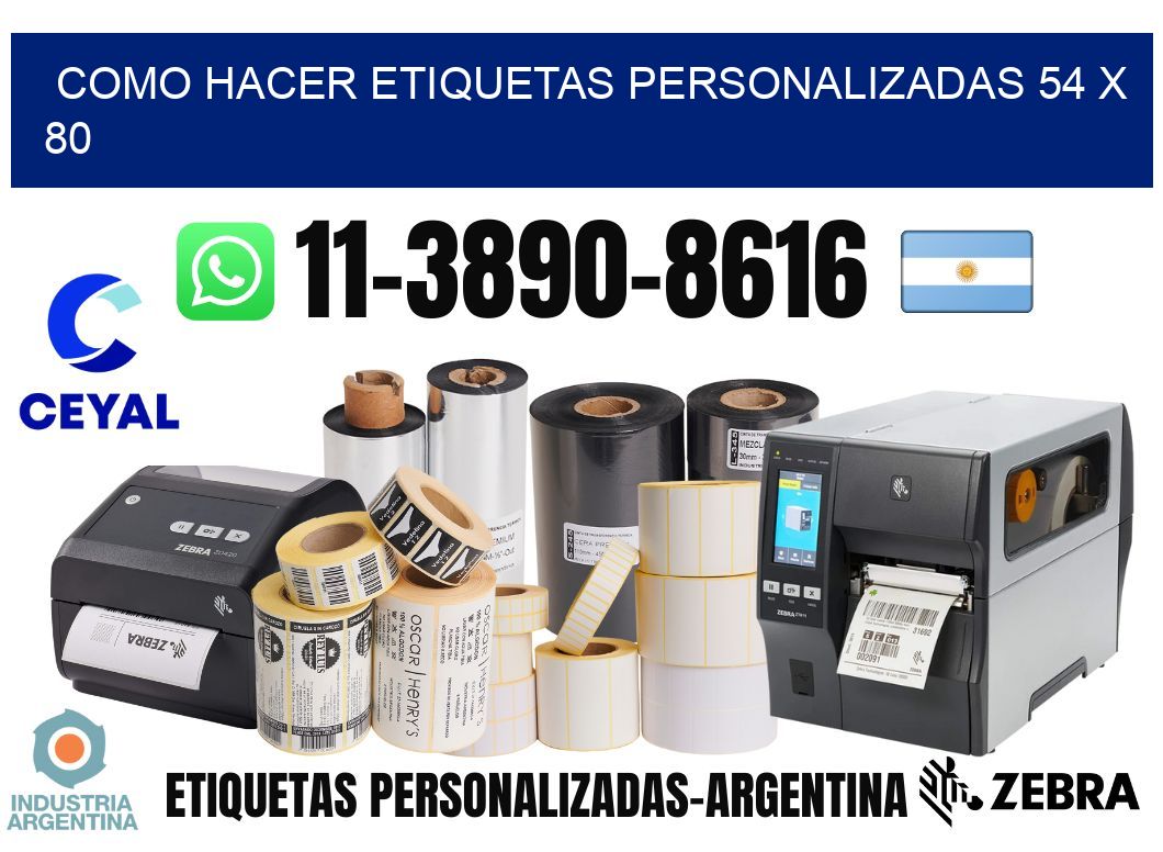 como hacer etiquetas personalizadas 54 x 80