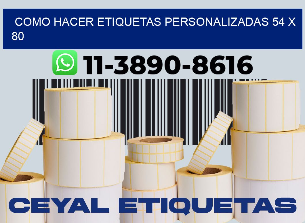 como hacer etiquetas personalizadas 54 x 80