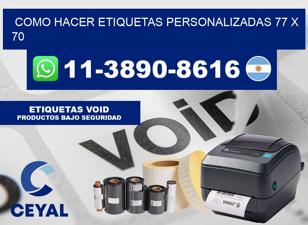 como hacer etiquetas personalizadas 77 x 70
