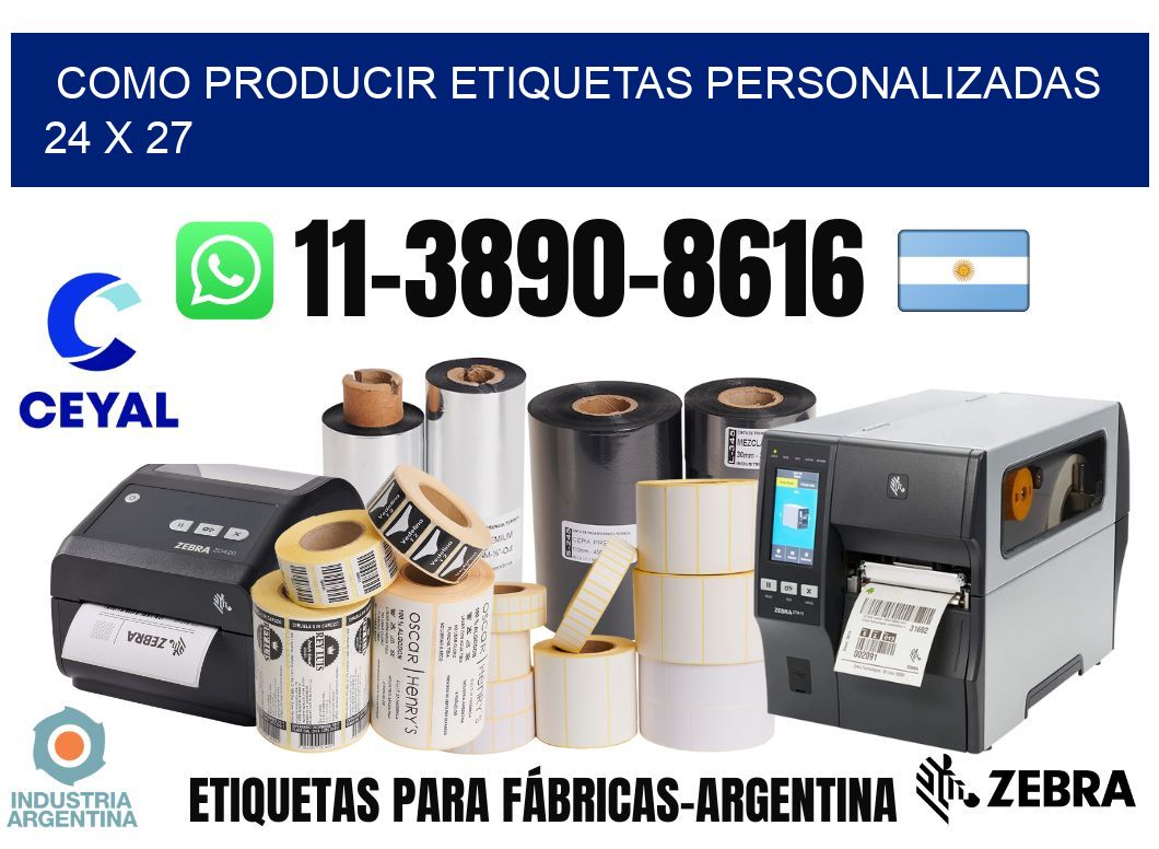 como producir etiquetas personalizadas 24 x 27