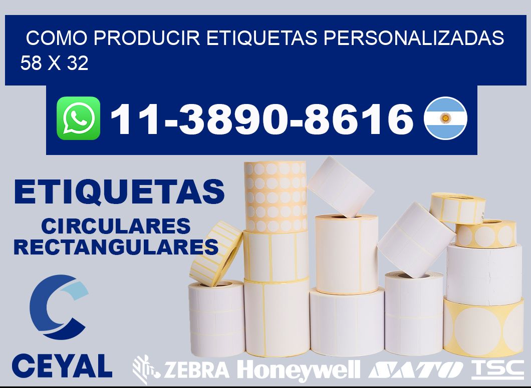 como producir etiquetas personalizadas 58 x 32