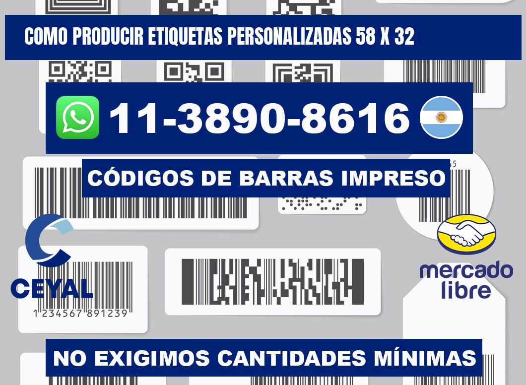como producir etiquetas personalizadas 58 x 32