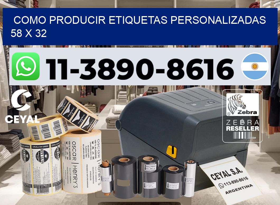 como producir etiquetas personalizadas 58 x 32