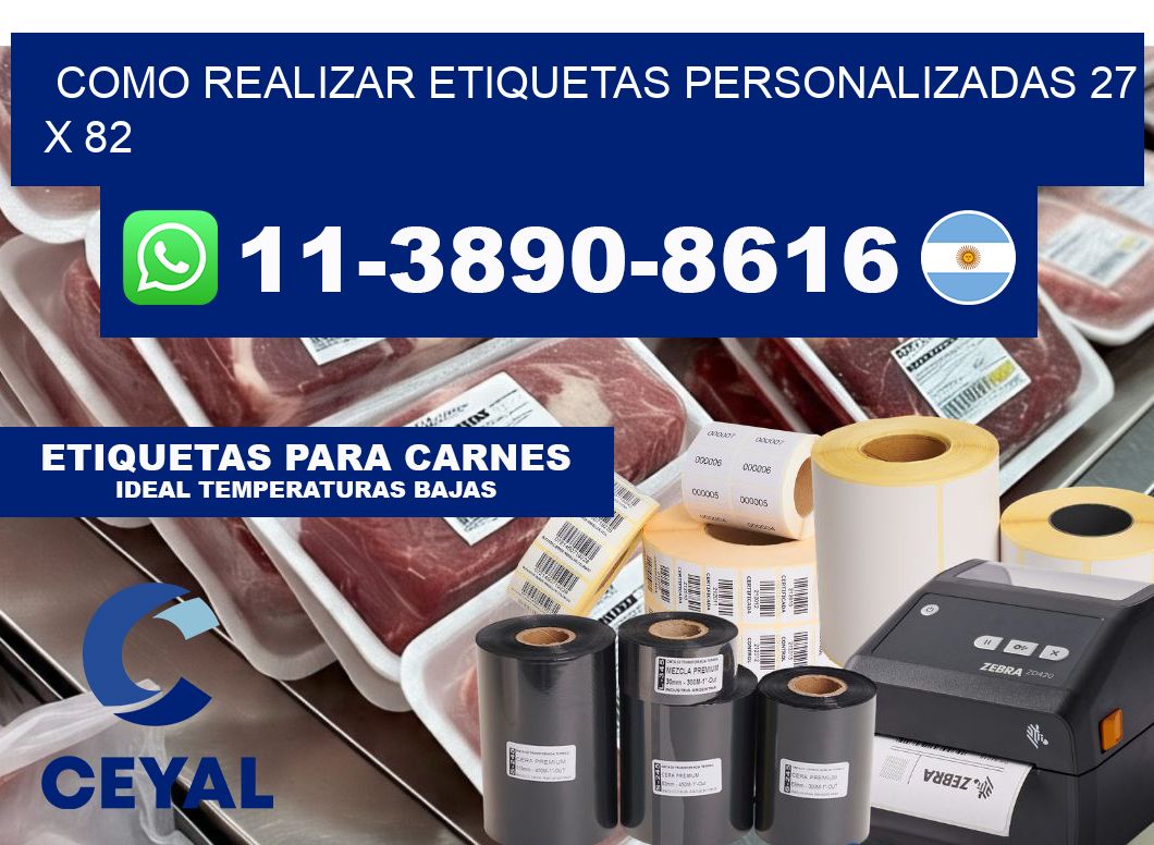 como realizar etiquetas personalizadas 27 x 82