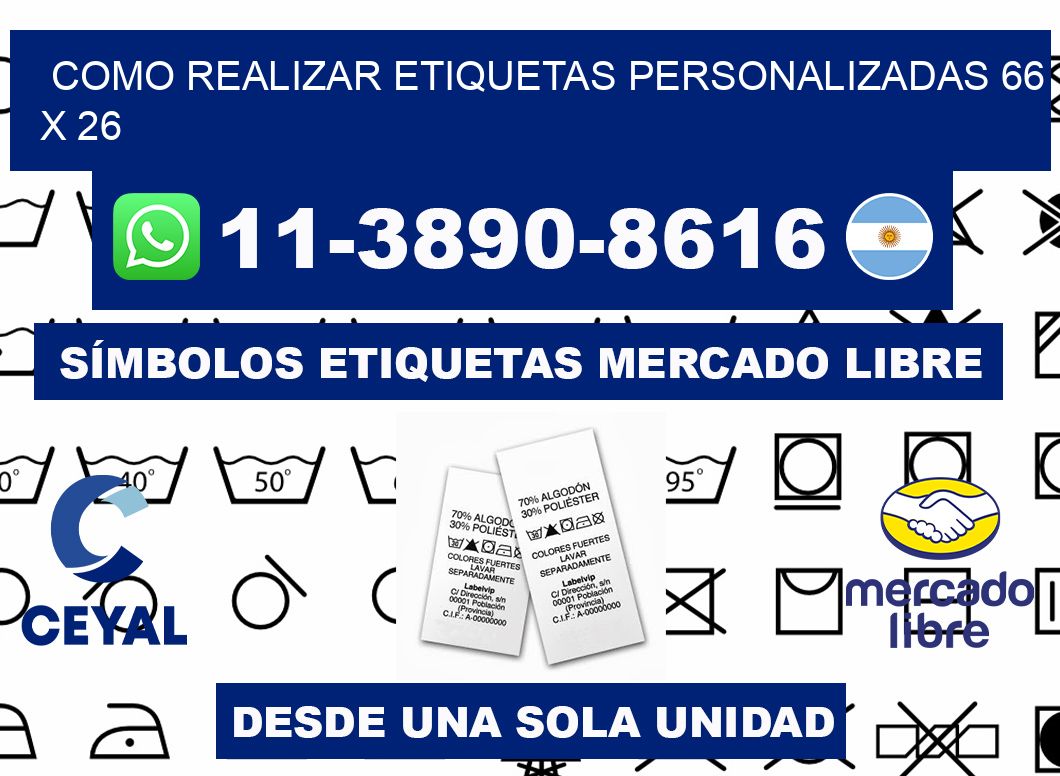 como realizar etiquetas personalizadas 66 x 26