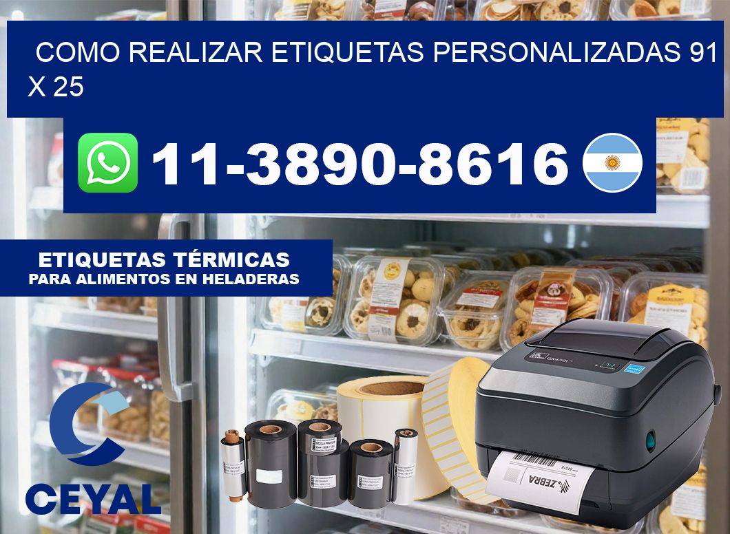 como realizar etiquetas personalizadas 91 x 25
