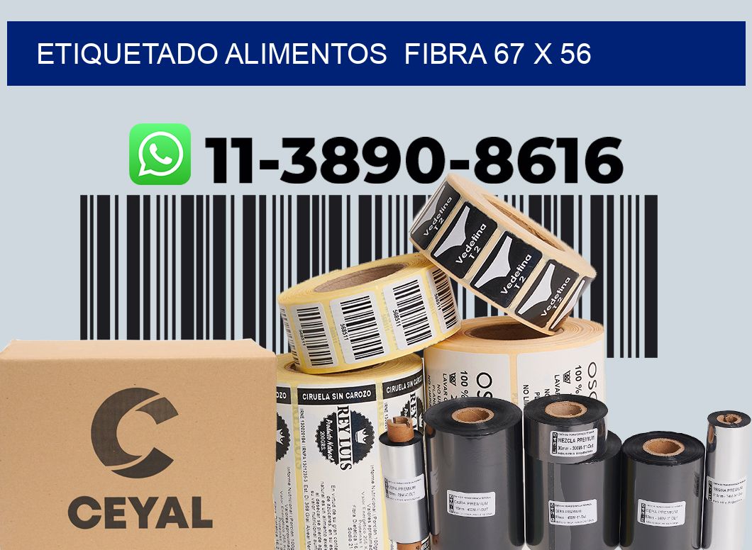 etiquetado alimentos  Fibra 67 x 56