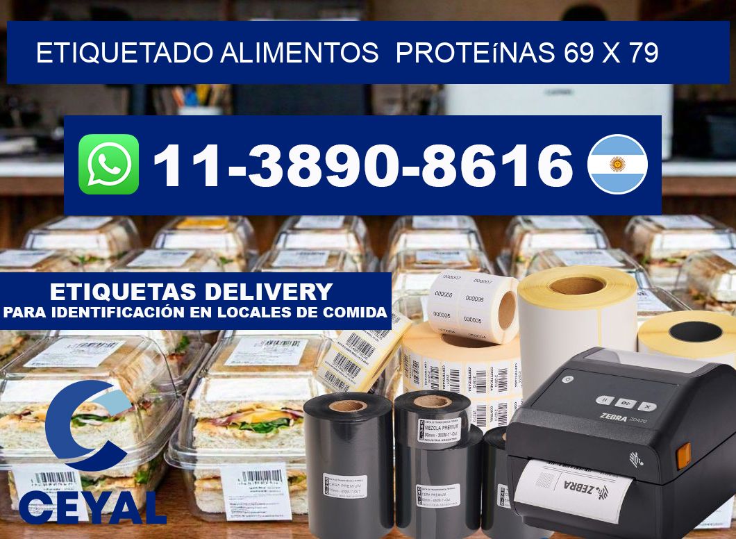 etiquetado alimentos  Proteínas 69 x 79