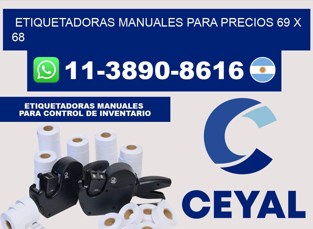 etiquetadoras manuales para precios 69 x 68