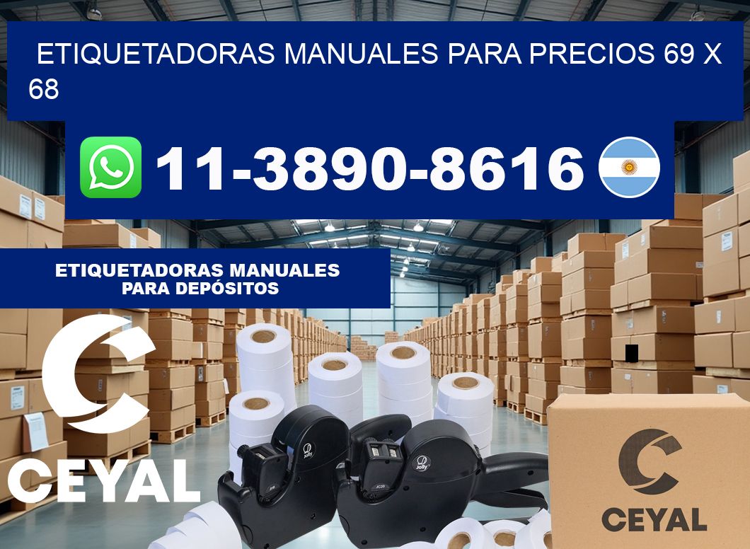 etiquetadoras manuales para precios 69 x 68