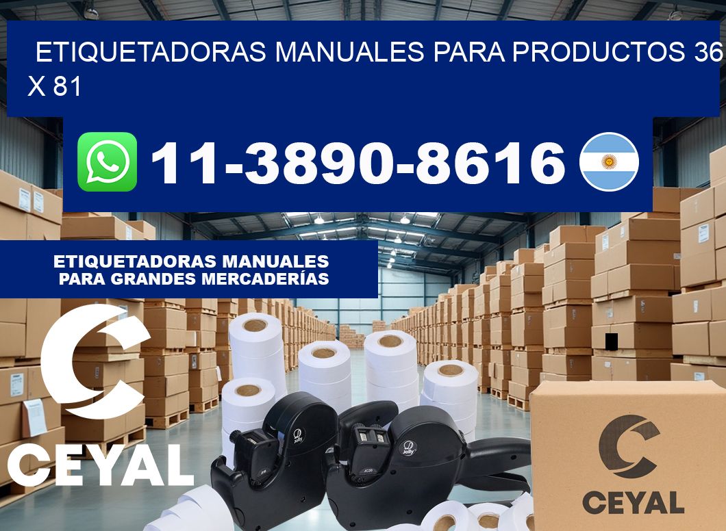 etiquetadoras manuales para productos 36 x 81