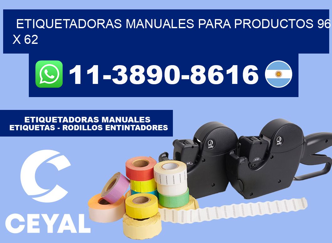 etiquetadoras manuales para productos 96 x 62