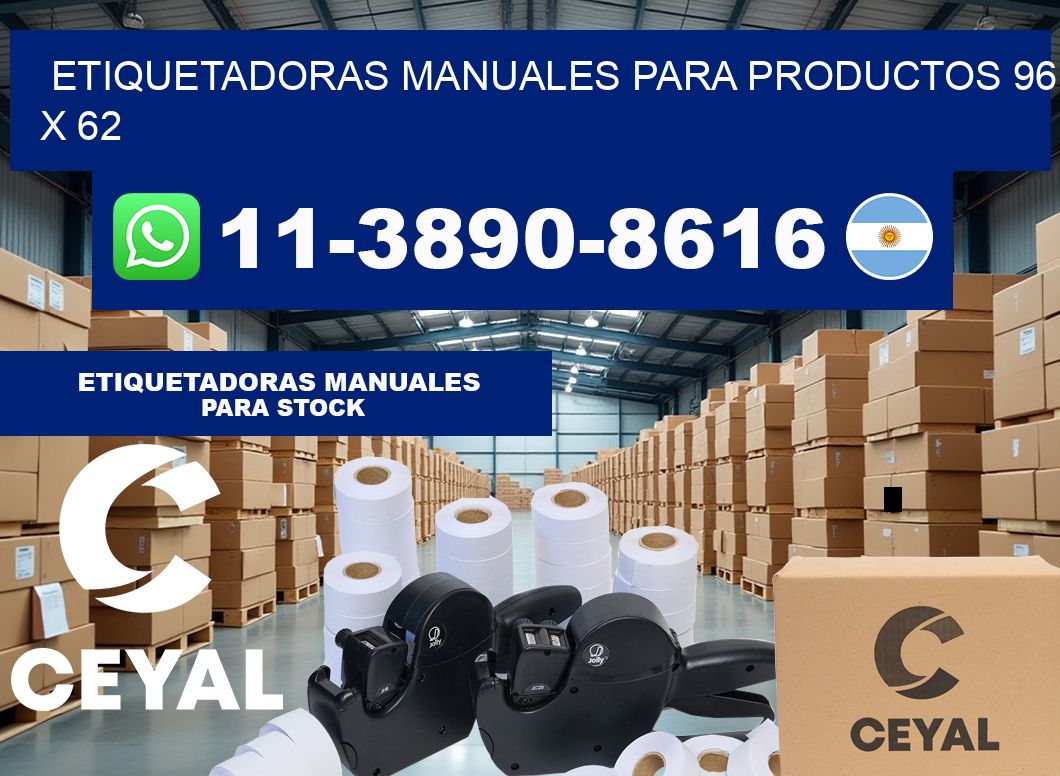etiquetadoras manuales para productos 96 x 62