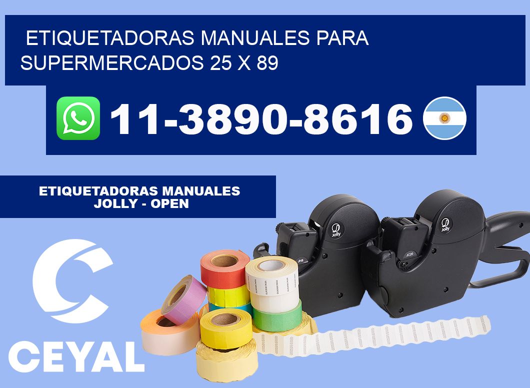 etiquetadoras manuales para supermercados 25 x 89