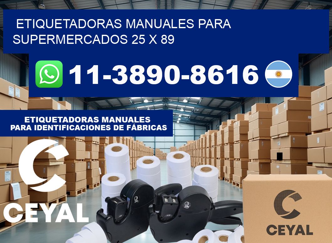 etiquetadoras manuales para supermercados 25 x 89