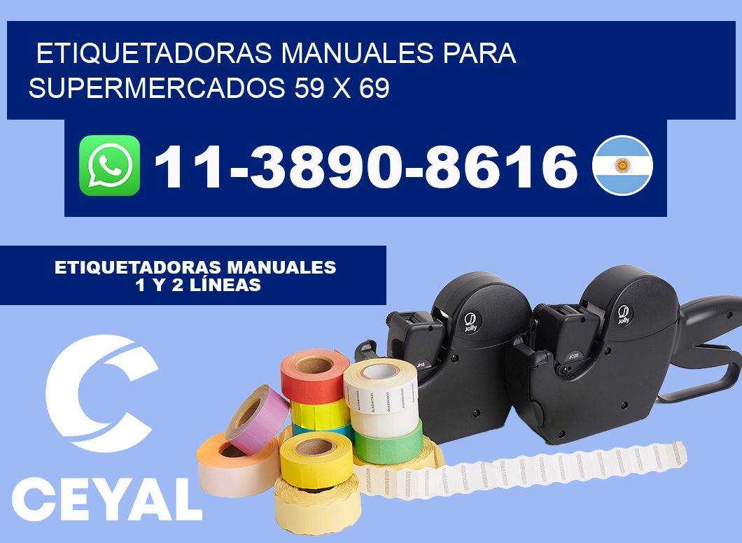 etiquetadoras manuales para supermercados 59 x 69