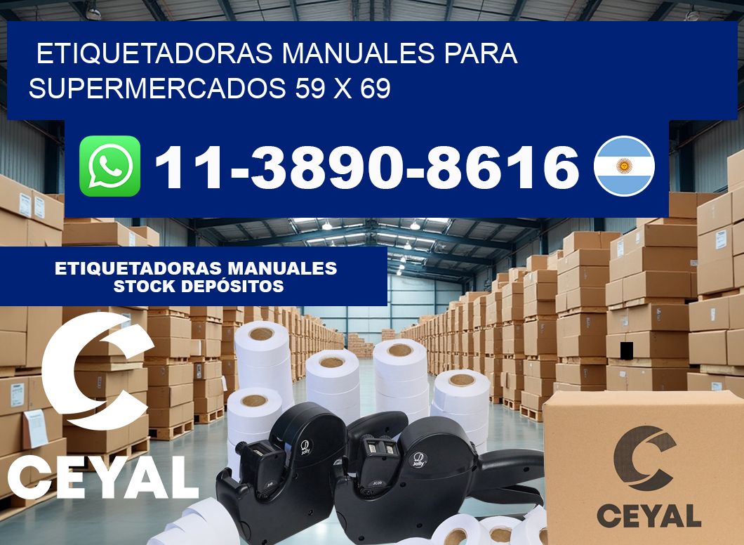etiquetadoras manuales para supermercados 59 x 69