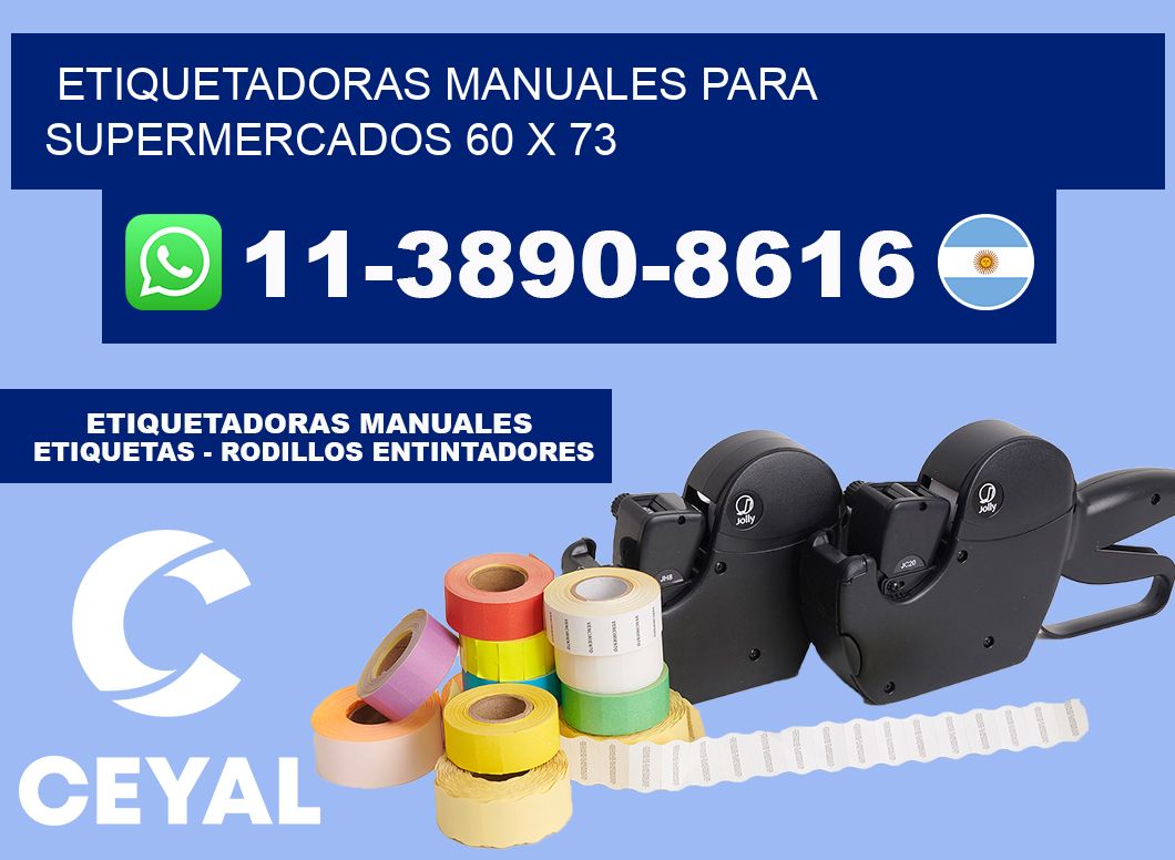 etiquetadoras manuales para supermercados 60 x 73
