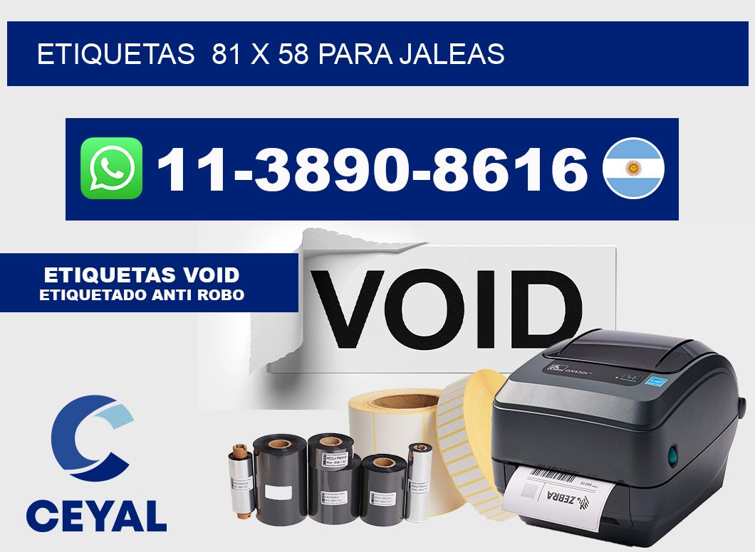 etiquetas  81 x 58 para Jaleas