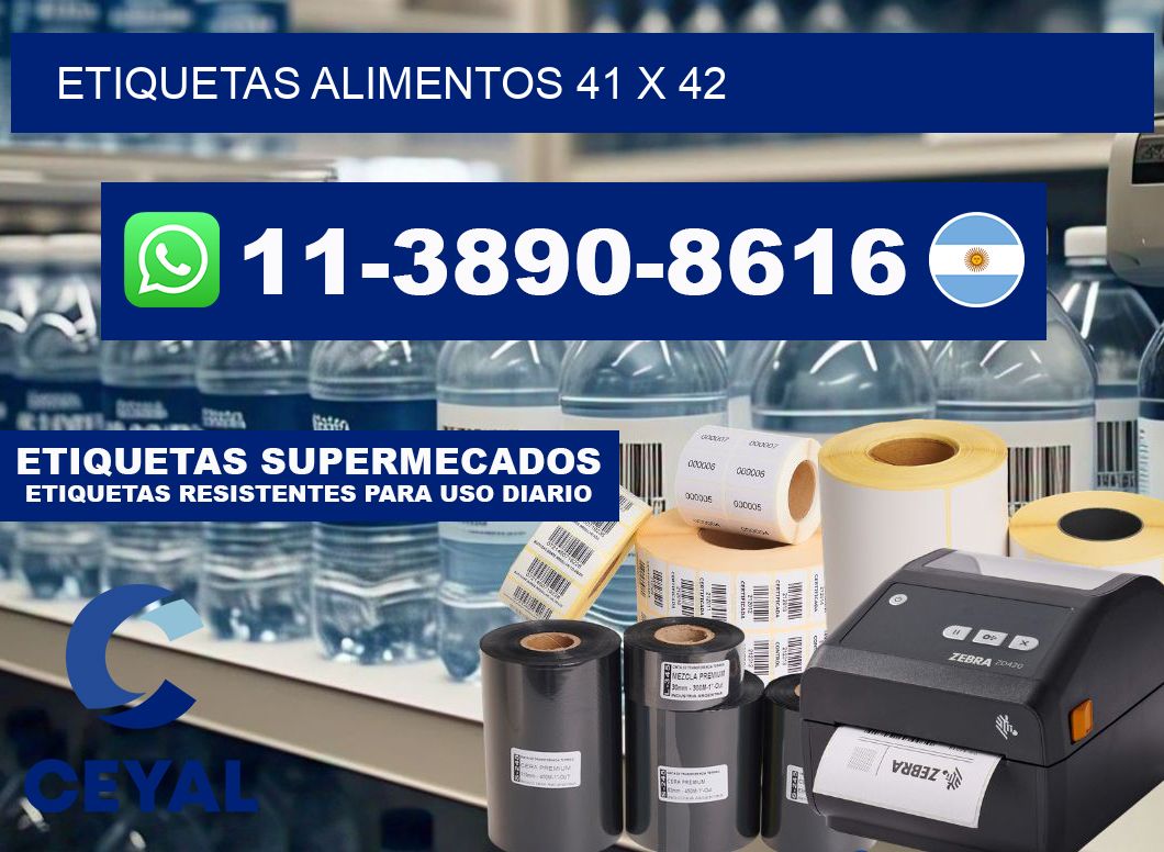 etiquetas alimentos 41 x 42
