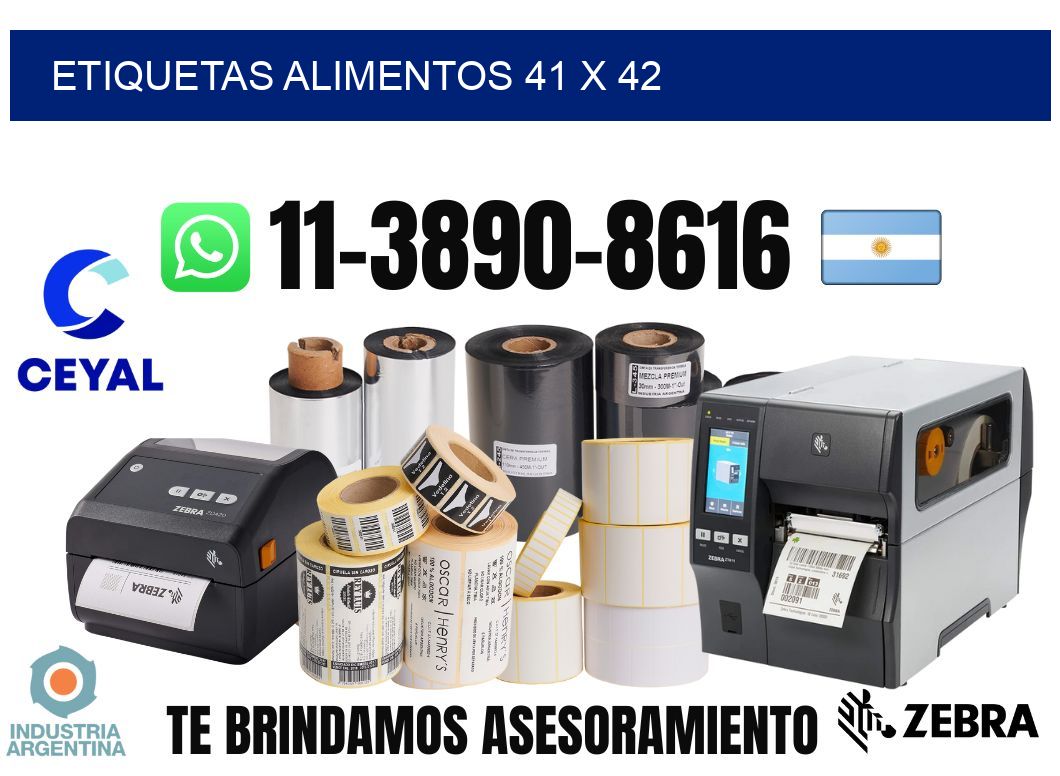 etiquetas alimentos 41 x 42